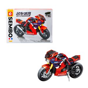Sembo Red Cbr Racing Superbike (253 Pieces) 17.6cm Long